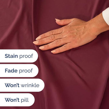 Full XL Bed Sheet Set - 4 Piece Extra Long Extended Full XL Sheets - Soft, Breathable & Cooling - Fits 8" to 16" Mattress w/ Deep Pockets - 54" x 80" - Easy-Fit, Wrinkle & Fade Resistant - Burgundy