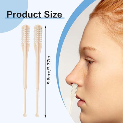 ROWPOZ 2-in-1 Nasal Hair Cutter, Durable Double Sided Trimmer Mini Nose Trimmer, Lightweight Nose Grooming Tool for Travel (A-6Pcs)