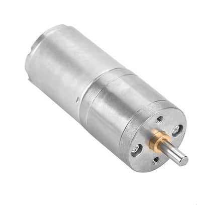 25mm DC 12V 25GA-370 Metal Gear Motor Low Speed for Electronic Locks Robots Electric Curtains Doors Mixers Monitoring Equipment Pet Feeders