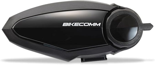 BIKECOMM BK-S2 Motorcycle Bluetooth Headset Intercom – 1200M Range Wireless Speakers - Helmet Communication System, IP67, Black