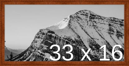 Frame It Easy 33 x 16 Russet Wood Frame (Derby)