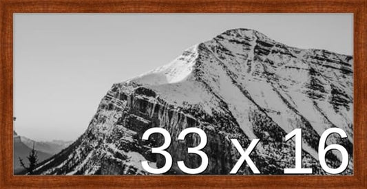 Frame It Easy 33 x 16 Russet Wood Frame (Derby)