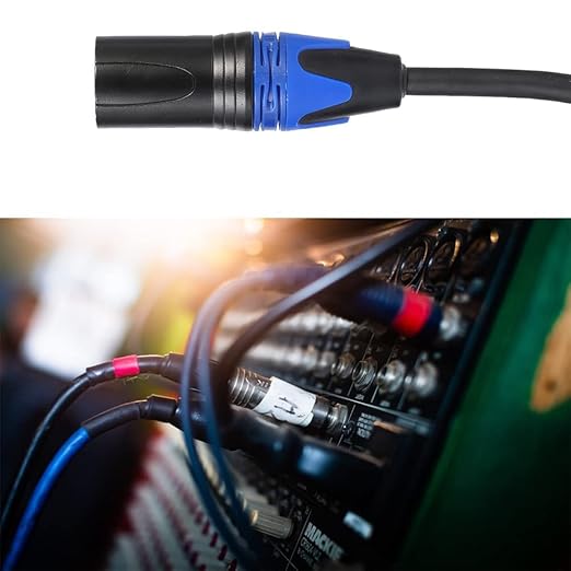 (5 FT- 2 Pack) 1 Male to 2 Female XLR Y Splitter Micrphone Cable, 3pin Male to Dual Female Y-Splitter Balanced Mic Audio Cables for Stereo Mic to L & R Audio Track