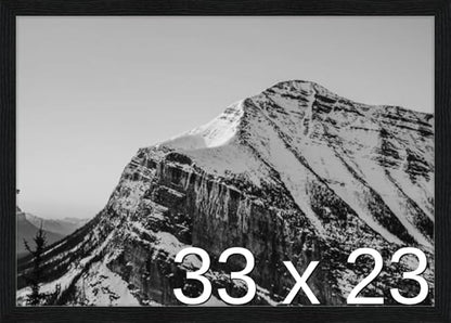 Frame It Easy 33 x 23 Black Grain Wood Frame (Derby)