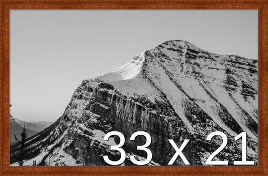 Frame It Easy 33 x 21 Russet Wood Frame (Derby)