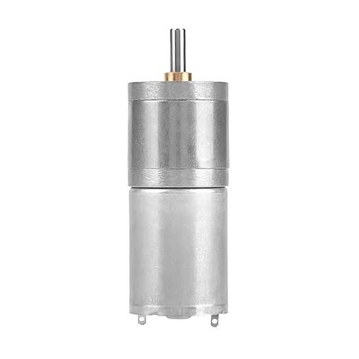 25mm DC 12V 25GA-370 Metal Gear Motor Low Speed for Electronic Locks Robots Electric Curtains Doors Mixers Monitoring Equipment Pet Feeders