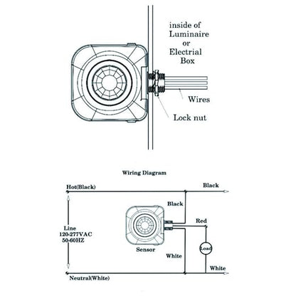 ECOELER Ceiling Occupancy Motion Sensor Switch, High Bay Fixture Mount 360° Ceiling Automatic Light Switch, 120/277VAC, UL, FCC Approved Passive Infrared Sensor
