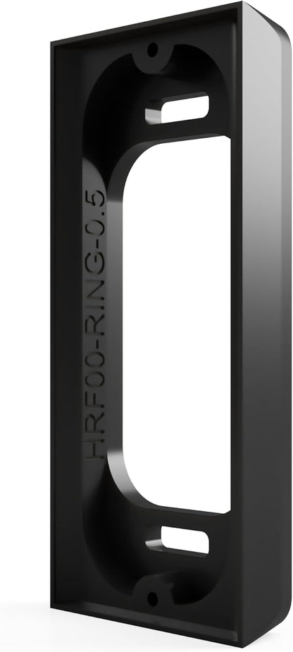 Hidden River Lab 0.5” Spacer for Ring Video Doorbell Wired (Model 5AT3T5) - Premium Ring doorbell Mount - Black