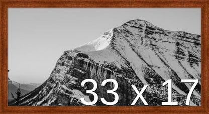 Frame It Easy 33 x 17 Russet Wood Frame (Derby)