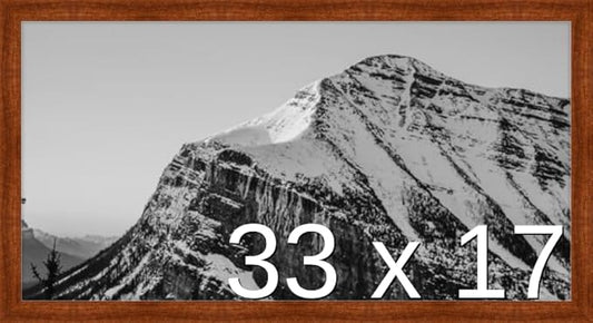 Frame It Easy 33 x 17 Russet Wood Frame (Derby)