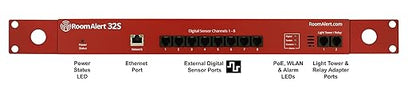 Room Alert 32S - 32-Sensor Capacity Secure Proactive Environment Monitor for Enterprise Facilities, Server Rooms & Data Centers - Made in USA