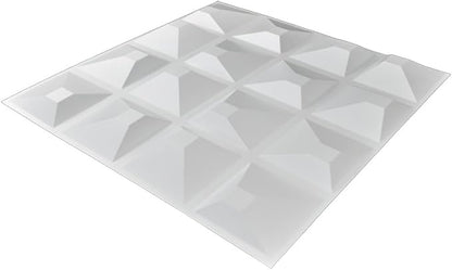 Art3d Decorative 3D Wall Panel, 32 Sq.FT PVC Interior Wall Decor for Living Room, Bedroom, Lobby, Office, Shopping Mall, White