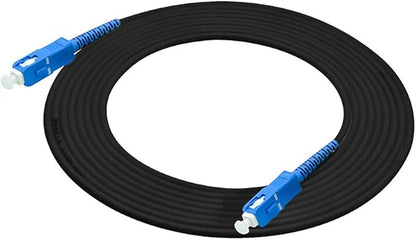 Jeirdus 450M SC to SC Outdoor Armored Simplex SM Fiber Optic Cable Jumper Optical Patch Cord Singlemode 9/125 450Meters SC-SC