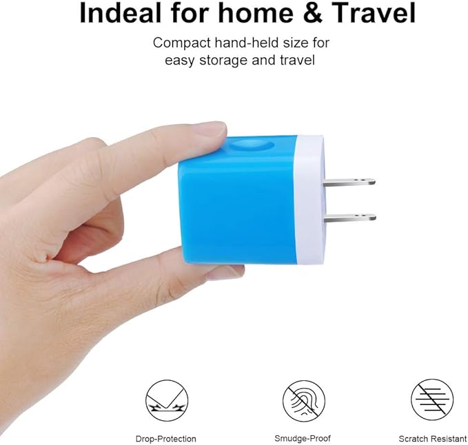 Wall Charger Adapter,USB Cubes,3Pack Universal Travel 3.1A 3 Muti Port Plug Charging Block Compatible with iPhone 16,15,14,13,12,SE 2020,11 Plus,Samsung GalaxyS24,S23,S22,S21 Ultra Plus FE, LG