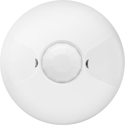 ENERLITES Low Voltage Ceiling Sensor Pir Occupancy Motion Detector, 360° Field of View, 1200 Sq Ft Coverage, Commercial/Industrial Grade, MPC-50L, White