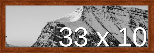 Frame It Easy 33 x 10 Russet Wood Frame (Derby)