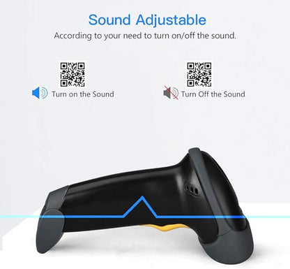 Eyoyo EYH2 Handheld USB 2D Barcode Scanner, Wired Automatic QR Code Scanner PDF417 Data Matrix Bar Code Reader with Long USB Cable for POS Mobile Payment, Convenience Store, Supermarket, Warehouse