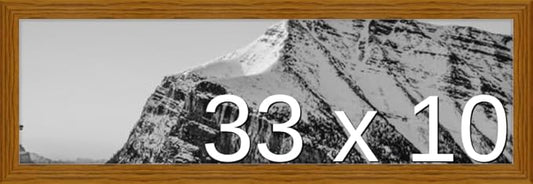 Frame It Easy 33 x 10 Hazel Wood Frame (Derby)