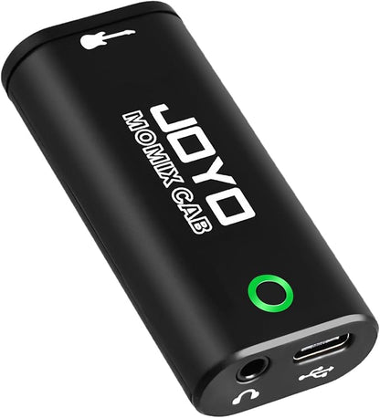 JOYO Guitar Audio Interface Pocket Internal Recording Sound Card with Type-C and Lightning for Phone Portable and Lightweight Plug & Play (MOMIX CAB)