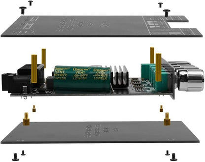Bluetooth Audio Amplifier Board, ZK-TB21 2.1CH 50W x 2 +100W Subwoofer Power Amp with Treble and Bass Control, Bluetooth5.0 and AUX Inputs, Stereo Digital AMP for DIY Home Speakers