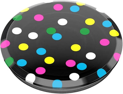 PopSockets Translucent Phone Grip with Expanding Kickstand, PopSockets for Phone, Translucent PopGrip - Black Disco