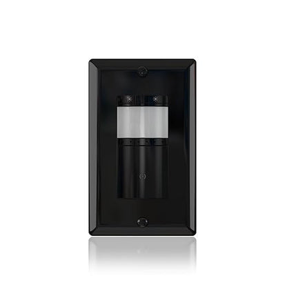 ECOELER Motion Sensor Dimmer Electrical Switch, in-Wall Dimmer Light Switch with PIR Sensor and Timer, OCC & VAC Modes, Single Pole for CFL/LED Bulb, Wall Plate Included, Black