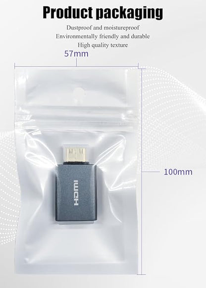 Vay Forwarg mini HDMI to HDMI 2.0 Adapter Cables, high-Definition 4K60Hz, Aluminum Alloy Shell, Gold-Plated Plug, Suitable for Tablets, EOS 5D Mark IV Cameras, laptops