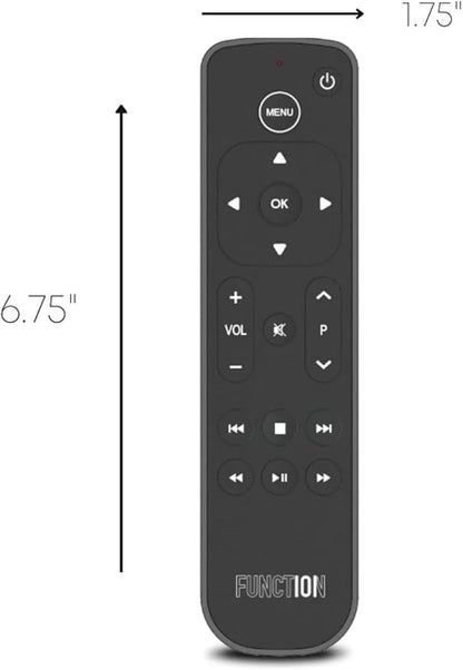 Function101 Pack of 2 Bluetooth Button Remotes for Apple TV/Apple TV 4K - Replacement Apple TV Remote (IR - BLE) No Voice Support, 2 AAA Batteries Included per Remote