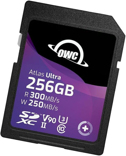 OWC Atlas Ultra 256GB SDXC UHS-II V90 Media Card