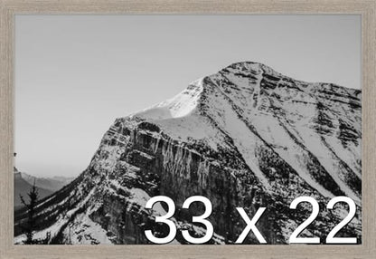 Frame It Easy 33 x 22 Rustic Gray Wood Frame (Derby)