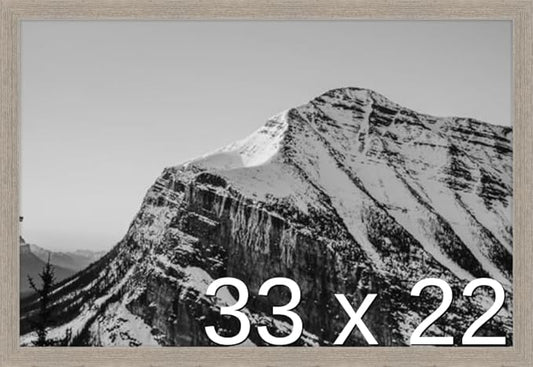 Frame It Easy 33 x 22 Rustic Gray Wood Frame (Derby)