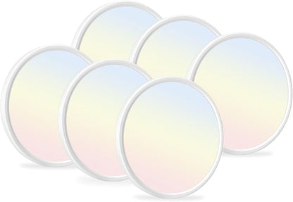 hunhun 6 Pack 16 Inch Dimmable LED Flush Mount Ceiling Light 4800LM Round Light Fixture 5 Color Temperature Selectable Large Flat Ceiling Lamp for Living Dining Room White ETL Listed
