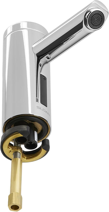 Sloan Optima EAF-200 Sensor Activated Touch-Free Faucet, Commercial Grade w/Mounting Hardware - 0.5 GPM Bluetooth Plug Adapter Hardwired Deck-Mounted Mid Body, Polished Chrome Finish, 3335050