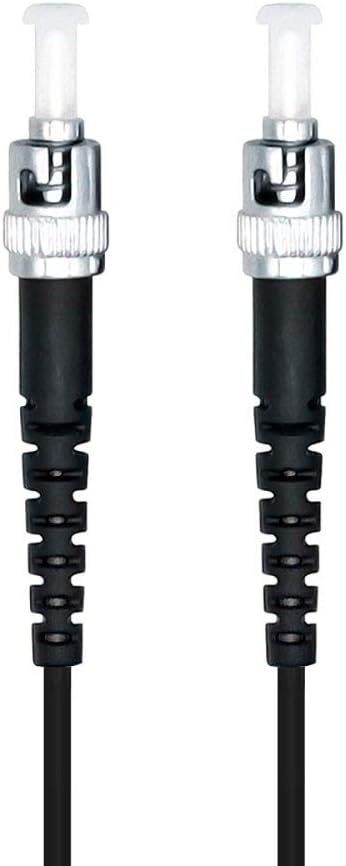 Jeirdus 40M ST to ST Outdoor Armored Simplex 9/125 SM Fiber Optic Cable Jumper Optical Patch Cord Singlemode 40Meters 130ft ST-ST