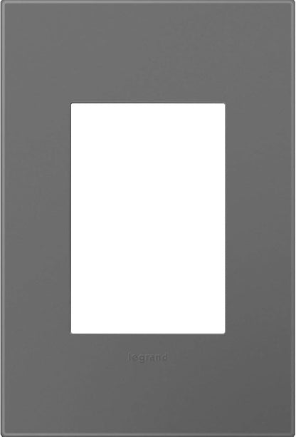 Legrand adorne Magnesium, 1-Gang + Wall plate, AWP1G3MG4
