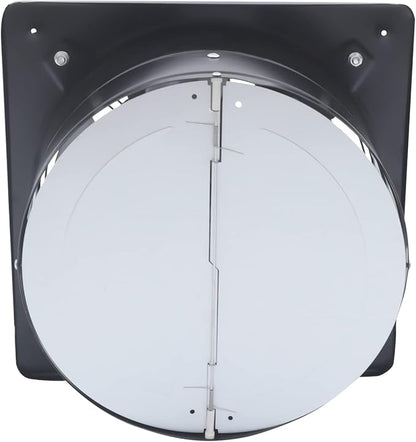 XUFOPLY 12 Inch Exhaust Fan, 110V 125W Wall Mounted Vent Fans 2800RPM Kitchen Bathroom Windows Fan Metal Extractor Fan for Attic, Garage, Window Ventilation (Black, 12 Inch)