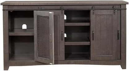 Martin Svensson Home Sierra 65" Solid Wood TV Stand, Grey