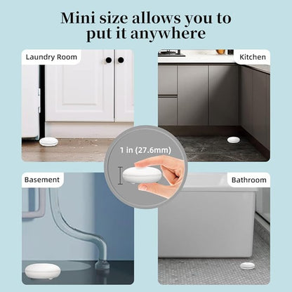 Heiman Water Leak Detectors 3 Packs for Home, Wi-Fi Smart Water Sensor Alarm, 75 dB Water Flooding Alerts and App Remote Notifications, Leak and Drip Detectors for Basement, Kitchen, Laundry, Bathroom