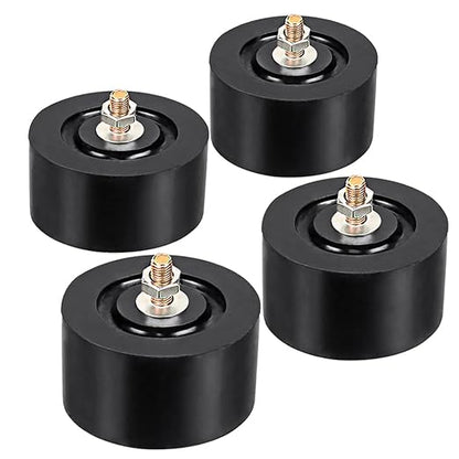 Anti Vibration Pad Air Conditioner Base,Noise Reduction and Shock Absorption Bracket,Upgraded Air Conditioner Shock Pad Thickened Floor Bracket,4 Packs (Rubber Round - Diameter 9cm)