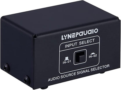 summina RCA Switch Audio Switcher RCA 2 in 1 Out / 1 in 2 Out A/B Switch Stereo Audio Splitter Box with No Distortion RCA Jack for Switching Between Computer Speakers and Headphones