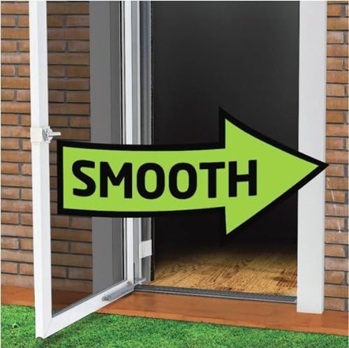 Touch 'n Hold Smooth Door Closer - Single Kit (Black) - Standard-Duty Door Closer with Touch-Button Hold Open Feature & Smooth Closing Motion – for (Medium & Lightweight) Storm, Screen Doors.