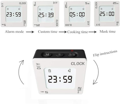 Timer, Creative Shaking Alarm Clock, 5, 25 and Any Minute Time Management Device, Kitchen Timer, Classroom or Meeting Timer, Sports Timer