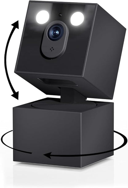 Jqimn 2K Security Camera Indoor - 5G&2.4G WiFi Cameras for Home Security, Pet/Dog/Baby Monitor with Phone APP 360Pan/Tilt, One-Tap Call 911, Al Motion Tracking, 24/7 Recording, Night Version