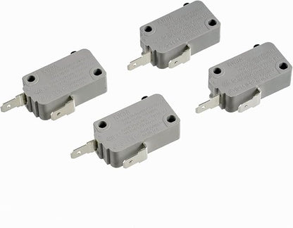 BOJACK Microwave Oven Door Switch KW3A 16A 125/250 V Door Interloc (Pack of 2 pcs Normally Close and 2 pcs Open Switchs)