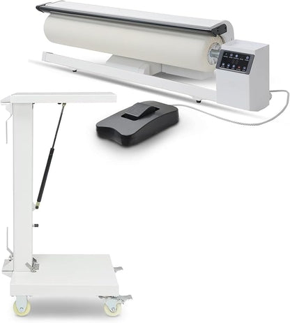 Rotary Roller Steam Press Iron, Hotel Linen Ironing Machine With Continuous Steam. For Bed Sheet,Pillowslip,Napkin,Tablecloth And Almost Any Flat Appropriately Sized Textile[Machine with stand]