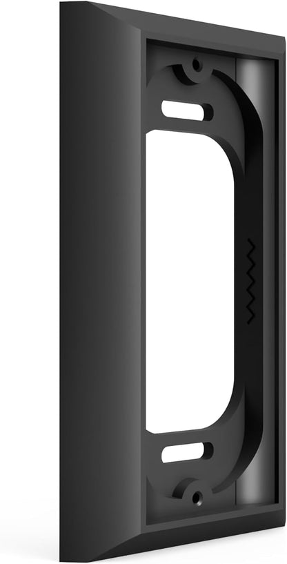 Ring Doorbell Mount - Hidden River Lab genuine Wall plate for Ring Wired Doorbell PRO (formerly Ring PRO2) - Premium adapter plate - Black