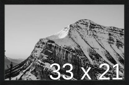 Frame It Easy 33 x 21 Black Grain Wood Frame (Derby)