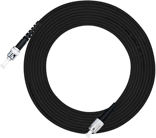 Jeirdus 450M FC to ST Outdoor Armored Simplex SM Fiber Optic Cable Jumper Optical Patch Cord Singlemode 9/125 450Meters FC-ST