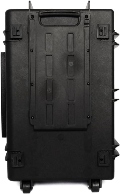 Valkyrie V133 Waterproof Rolling Hard Case with Foam - Camping Storage Box for Cameras, Drones, Accessories - Waterproof Tool Box with Lock Hardware, Large Hard Case (Black, 33.5 x 22.2 x 16.9)