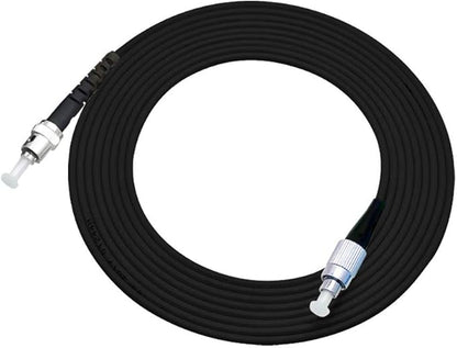 Jeirdus 100M FC to ST Outdoor Armored Simplex SM Fiber Optic Cable Jumper Optical Patch Cord Singlemode 9/125 100Meters 328ft FC-ST